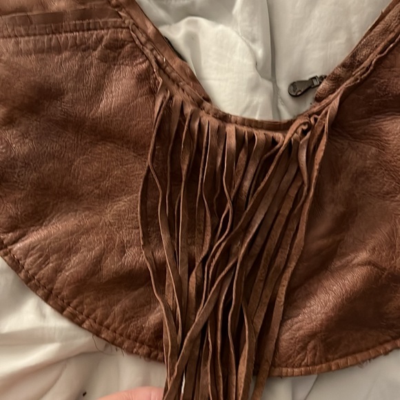 Boho Handmade authentic leather purse - Picture 2 of 4